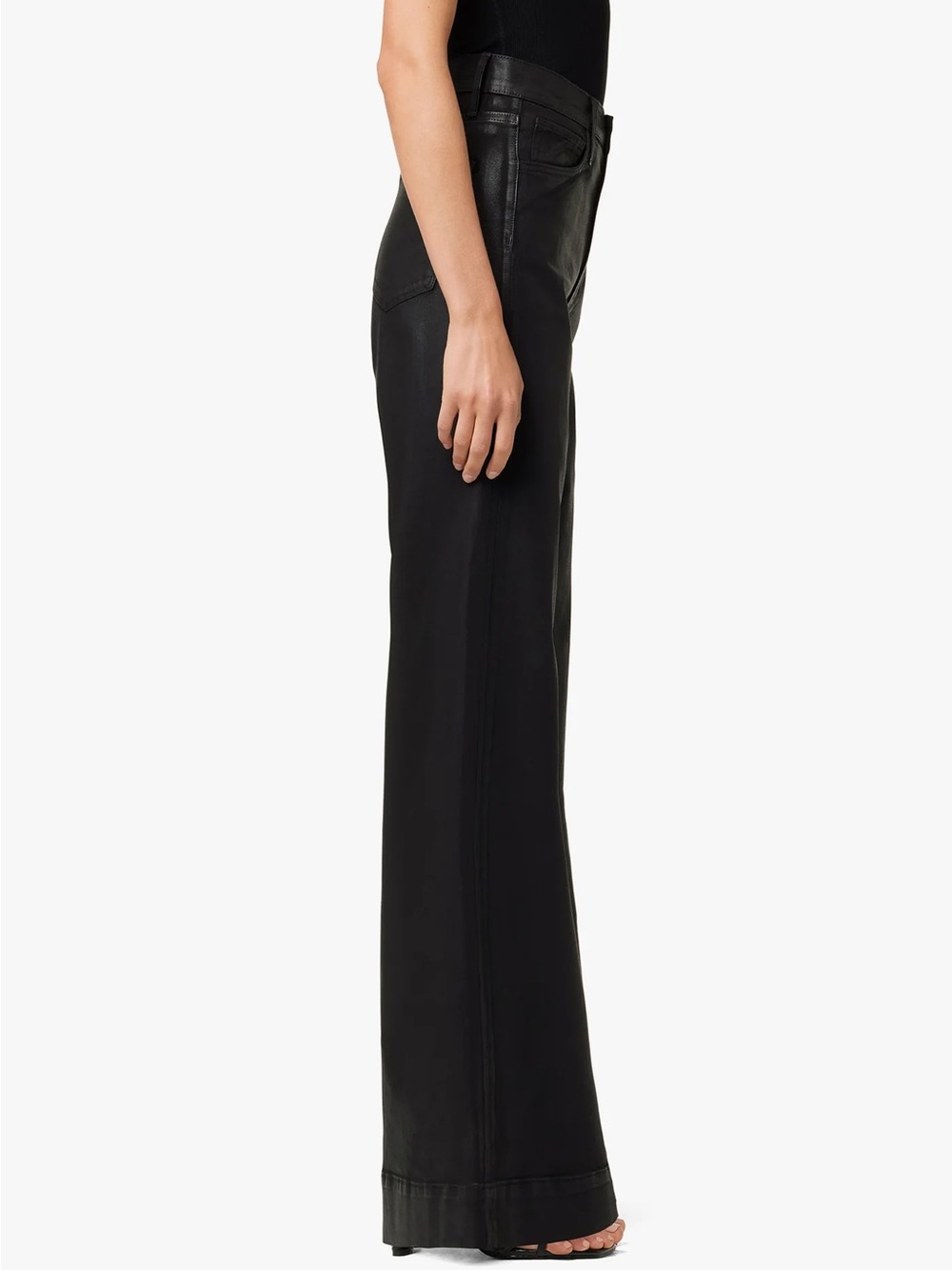 NWT Joe's Jeans The Mia High Rise Wide Leg Jeans Black 1 size 26 - Picture 3 of 11